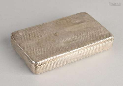 Silver tobacco box, 833/000, rectangular model with