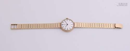 Ladies Watch, 375/000, round model, ø 31 mm, with