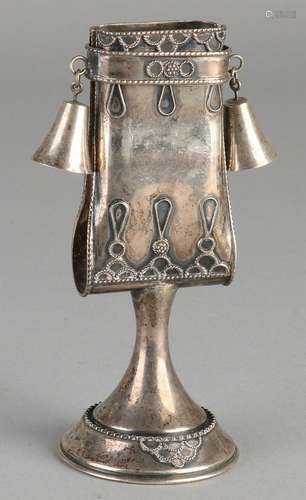 Silver Jewish candelabra, 925/000. Havdalah, on