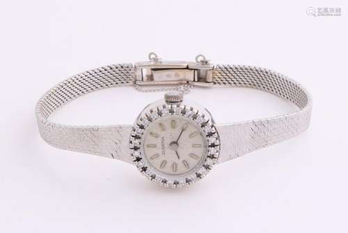 White gold ladies watch, 585/000, Dugena brand, with