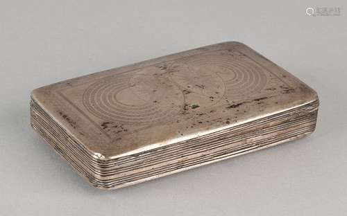 Silver box, 833/000, rectangular model decorated with