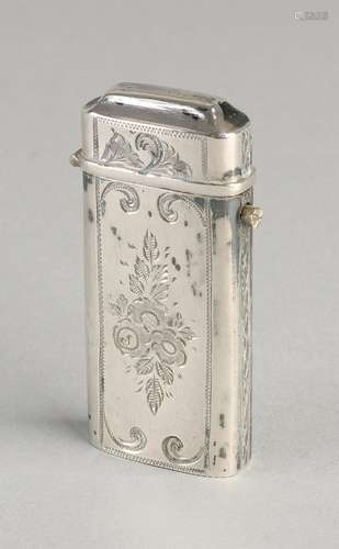 Silver tondeldoosje, 833/000, rectangular model with