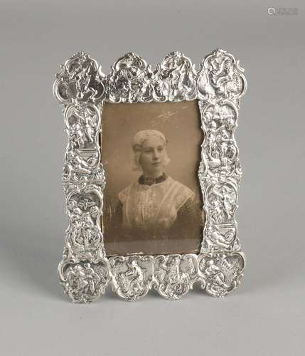 Silver photo frame, 833/000, rectangular model made out