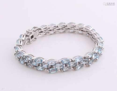 Beautiful silver bracelet, 925/000, with three rows