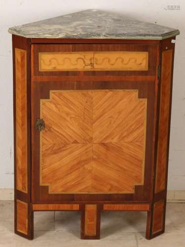 18th Century French Louis Seize corner cupboard with