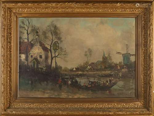 R. Rosier. Approximately 1920. Dutch river face with