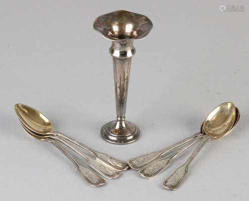 Lot silver, 800/000, with 6 teaspoons of silver with