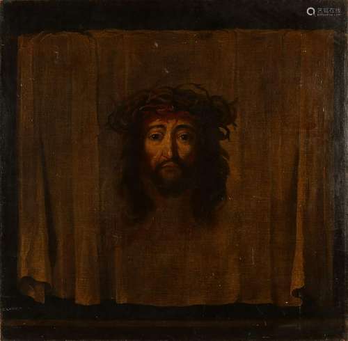 Tromphe L'oeil. Jesus portrait. 18th century or older.