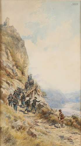 Pierre Comba. 1859 - 1934. Italian soldiers in the