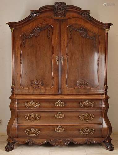 18th Century Dutch mahogany Louis Seize cabinet with