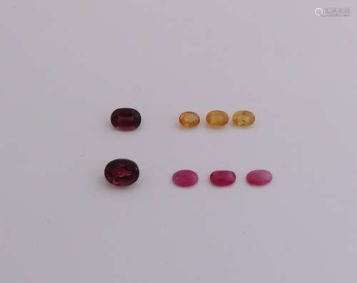 Lot-precious stones, 2 oval tourmaline, 1.77 and 3.4 ct