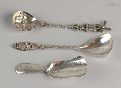 Three silver 835/000 creation. Include: Tea Spoon Mr.