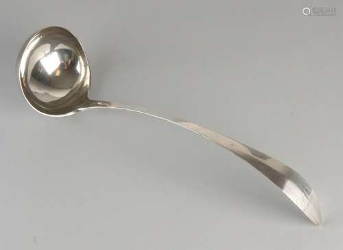 Opdienlepel silver, 800/000, Empire style, with round