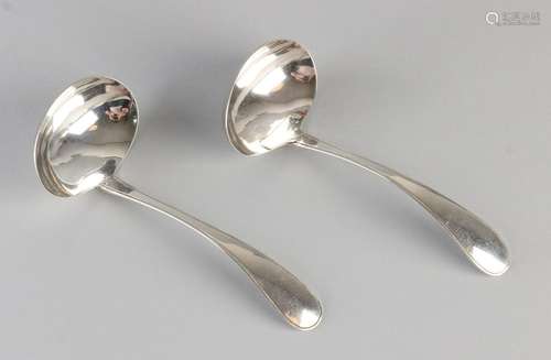 Set special sauce 835/000 silver spoons with a length