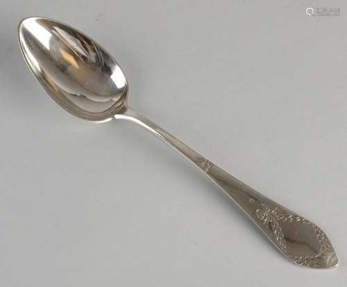 Silver spoon Jugendstil café with hand carving, garland