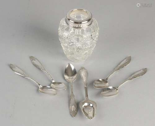 Spoon-cut crystal vase with Russian sharps and cut star