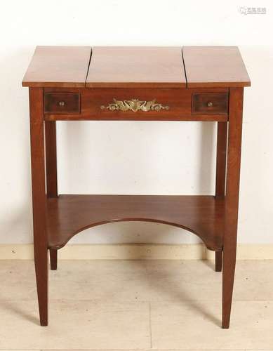 Early 19th century mahogany Empire poudreuse with