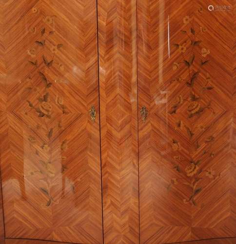 French style two-door wardrobe with branding iron. 20th