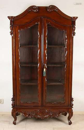 Large Louis Philippe-style cabinet with shelves and