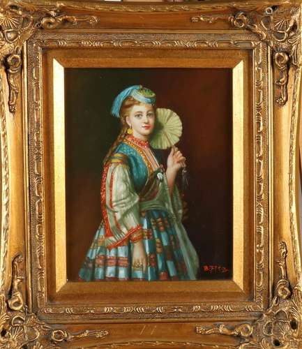 B. Fitz. Second half 20th century. Oriental lady with