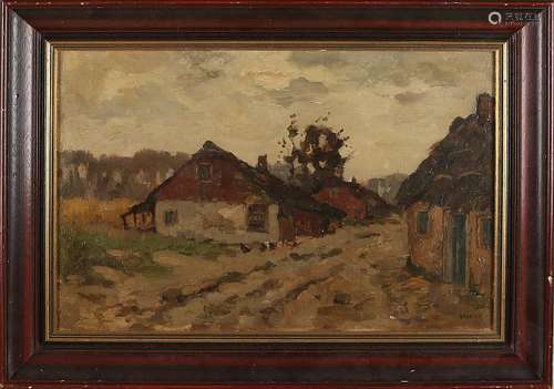 Cor Noltee. 1903 - 1967. Landscape with farm and