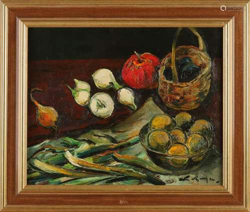 Antoon Kruysen. 1898 - 1977. Still with vegetables and