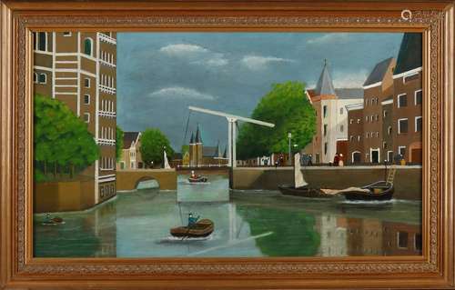 Gerard Diepeveen, Enschede. Hollands canal face with