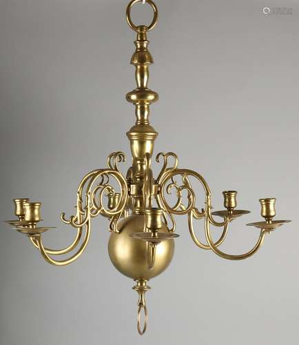 Renaissance-style bronze chandelier. First half 20th