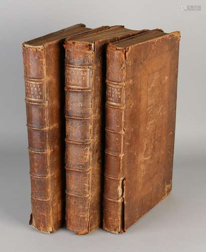 Three 18th-century English Bibles. Anno 1710 - 1712. An