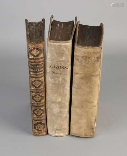 Three Dutch antiquarian books. 17th - 18th Century. 1.