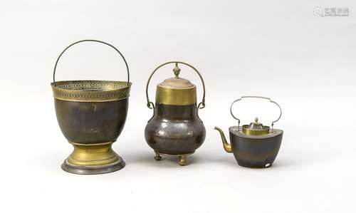 Three share early 19th century copperware. Cover-up,