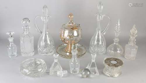 Large lot old / antique crystal. Circa 1900, consisting