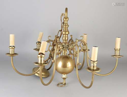 Antique chandelier in Baroque style. Circa 1900. Size: