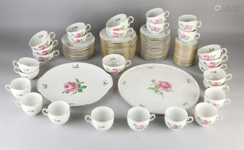 German Fürstenberg porcelain tea / coffee set with pink