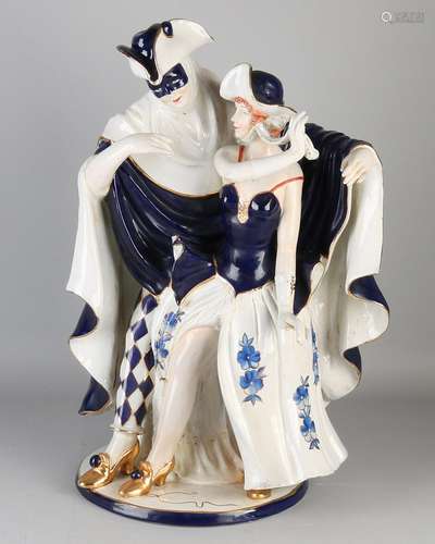 Very large French / Italian porcelain figure. 20th