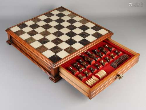 Italian marble chess / checkers game checkers marble