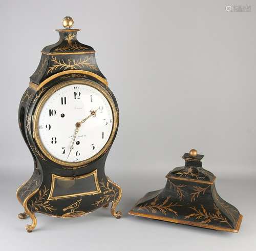 Rare Neuchattel bracket clock with verge escapement and