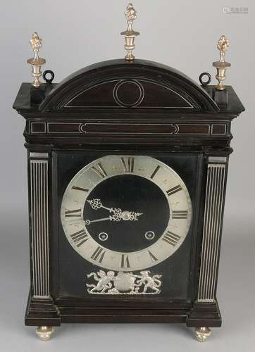 17th - 18th Century French religious walnut table clock