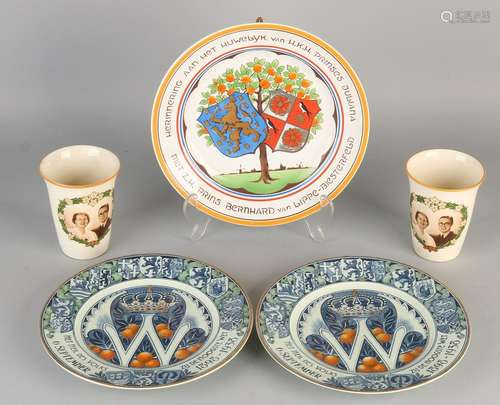 Five times ceramics. Royals. Consisting of: 2x Cup,