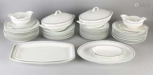 Antique German Schlaggenwald part crockery.