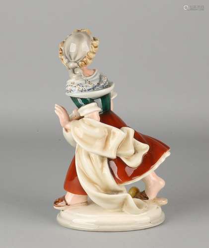 Antique Viennese ceramics FIG. Branded Keramos Wien.