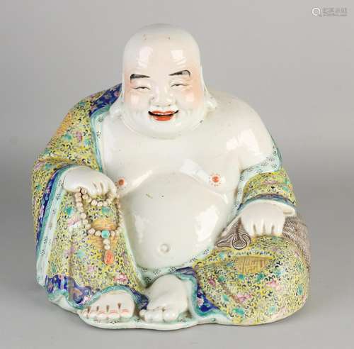 Large Chinese antique porcelain laughing Buddha with