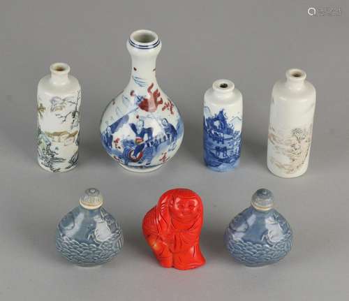 7x China. Comprising: Six various Chinese porcelain