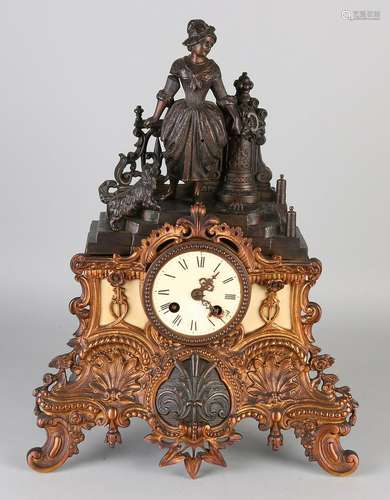 19th Century French Louis Philippe mantel clock. Circa