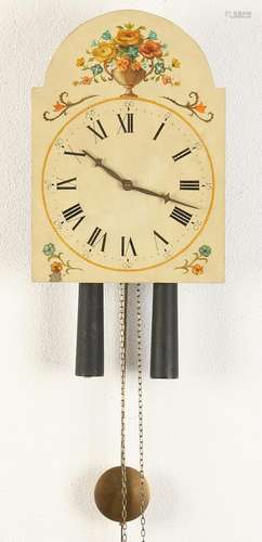 Old German Schwarzwalder clock. Half-hour battle on