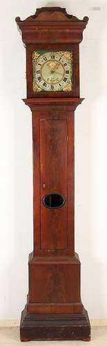 18th - 19th Century mahogany grandfather clock with