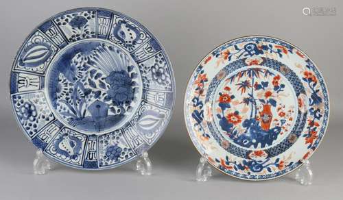 Twice China / Japan. One large 18th century Chinese