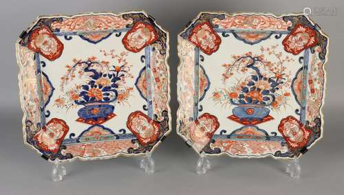 Two large 19th century Japanese Imari porcelain