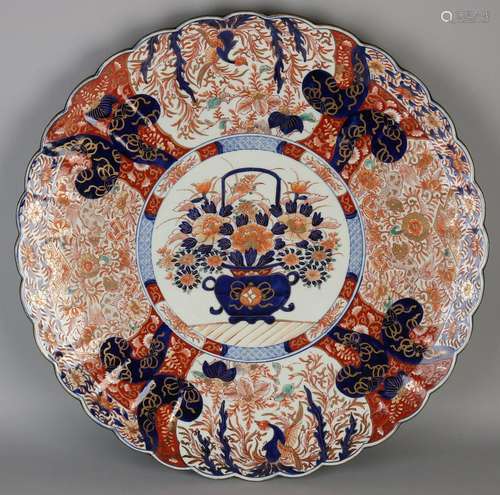 Very large 19th century Imari porcelain decorative