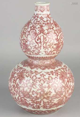 Large Chinese porcelain vase nodule with lead glaze and